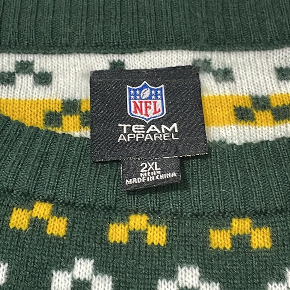 NFL Green and Yellow Crewneck Sweater - Picture 7 of 12